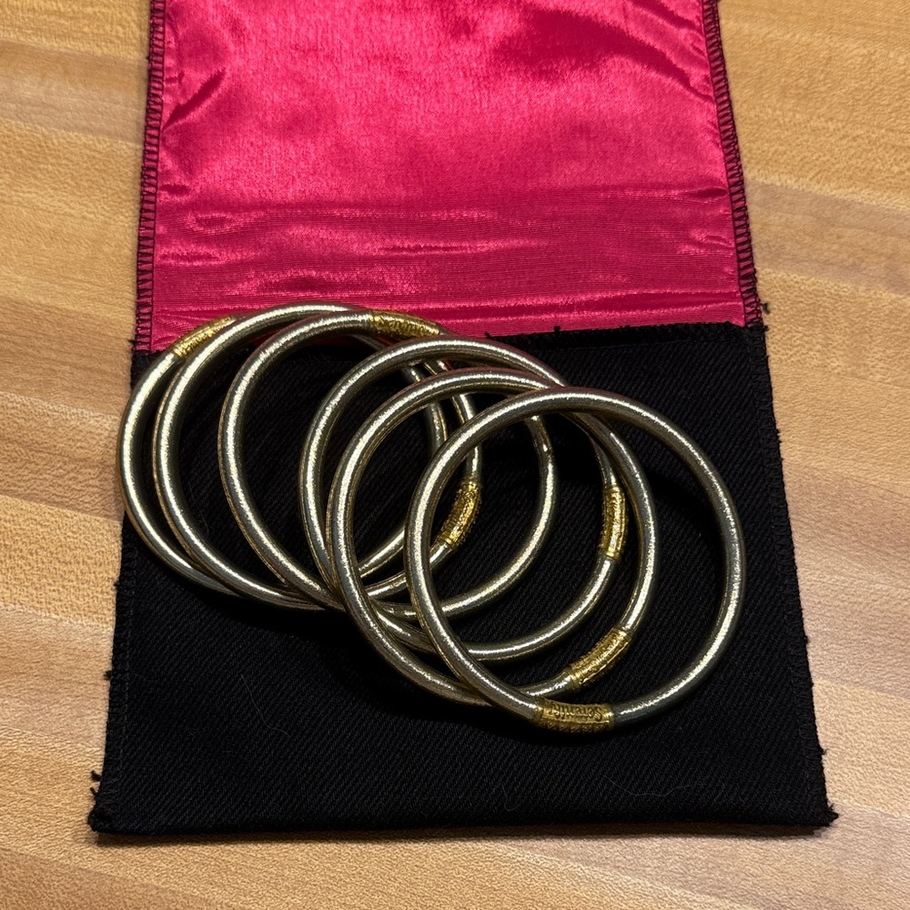 Elegant Gold and Silver Bangles